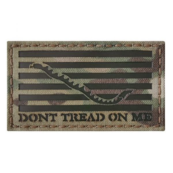 Tactical Freaky Airsoft Morale Patch 4 Multicam Infrared IR US First Navy Jack Dont Tread On Me DTOM Flag 3.5x2 Tactical Morale Hook&Loop Patch