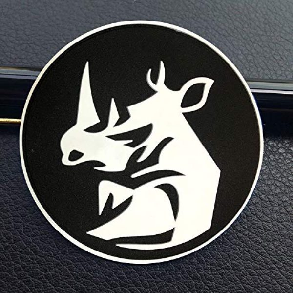Morton Home Airsoft Morale Patch 3 Morton Home Rhino Head Tactical Military Morale ISAF Army MILSPEC 3D PVC Patch (White)