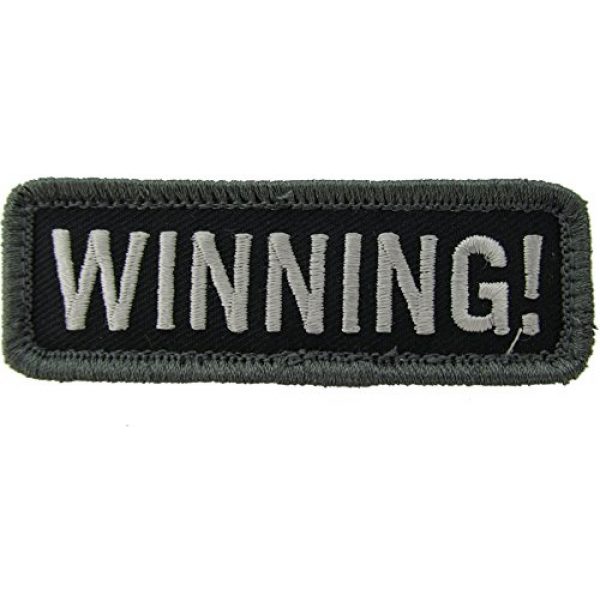 Mil-Spec Monkey Airsoft Morale Patch 1 Winning! Morale Patch (SWAT (Black))