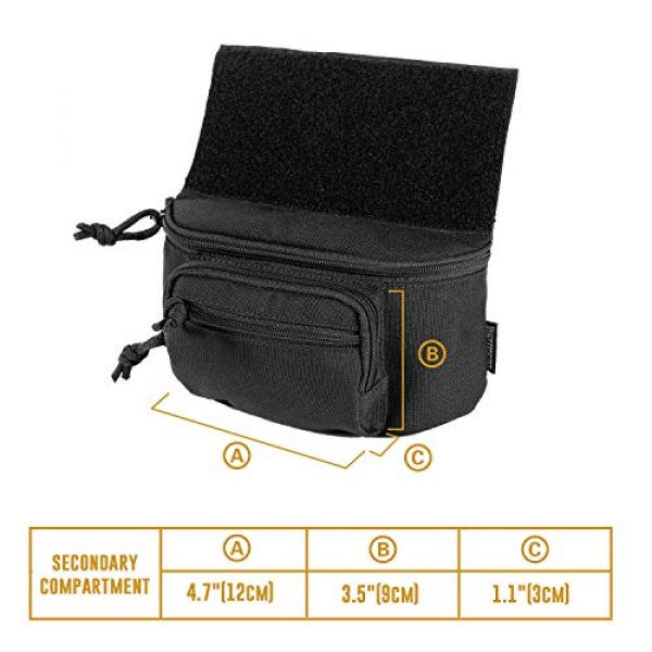 OneTigris Tactical Pouch 4 OneTigris PLUS1 Dump Pouch Tactical Drop Add-on Pack for Airsoft