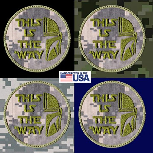 Patch Brigade Airsoft Morale Patch 3 This Is The Way Mandalorian Half Helmet Inspired Art Patch
