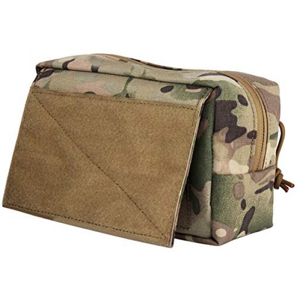 Huenco Tactical Pouch 4 Tactical Dump Drop JPC CPC Bag AVS Vest Pouch with Hook and Loop Multicamo Tool Pouch for Airsoft Hunting Skirmish Outdoor Sports
