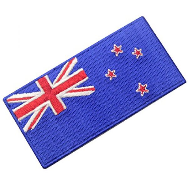 EmbTao Airsoft Morale Patch 3 New Zealand Flag Embroidered Kiwi Emblem Iron On Sew On National Patch