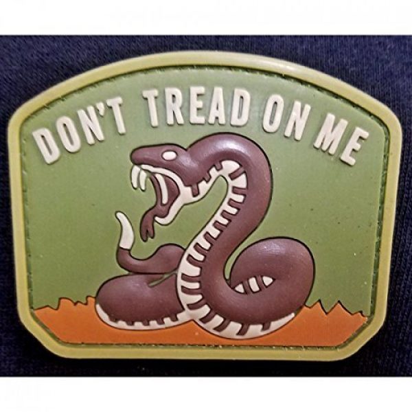 DDT VETERAN OWNED AND OPERATED Airsoft Morale Patch 1 DDT Don't Tread On Me PVC Morale Patch
