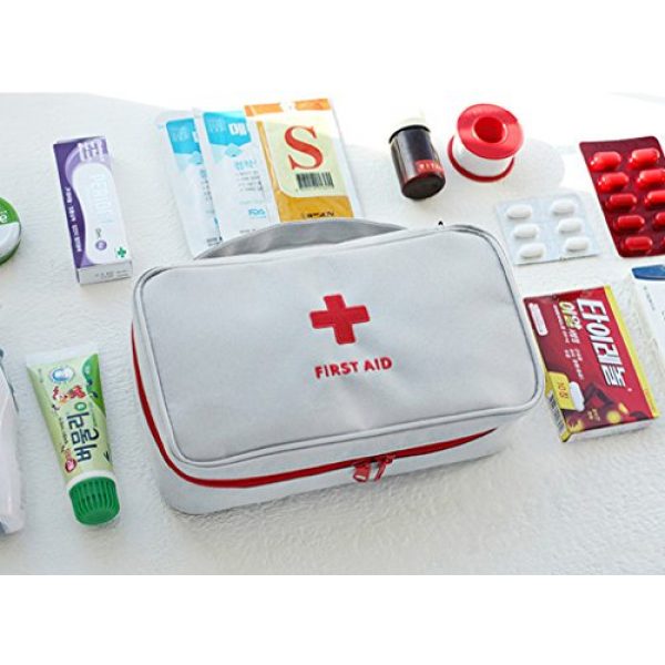 Saumota Tactical Pouch 5 Saumota Small and Lightweight Medical First Aid Pouch Emergency Supplies Bag-Red