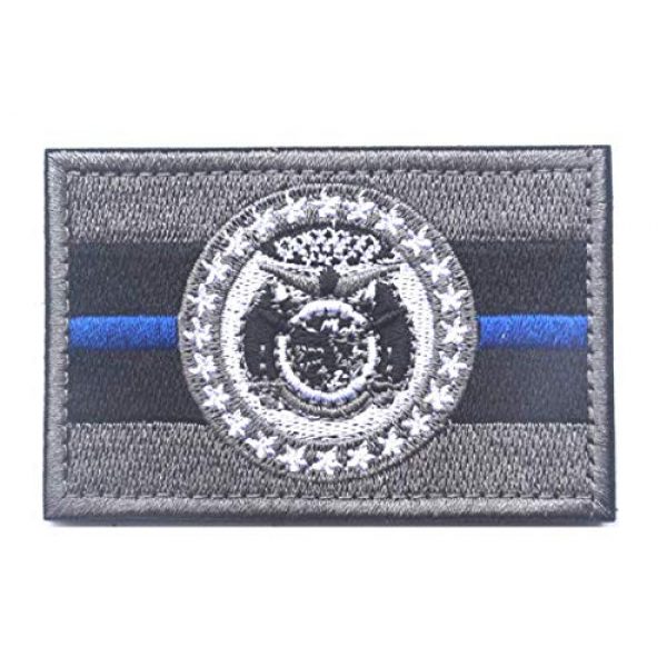 Tactical Embroidery Patch Airsoft Morale Patch 2 State Flag of Missouri Embroidery Patch Military Tactical Morale Patch Badges Emblem Applique Hook Patches for Clothes Backpack Accessories