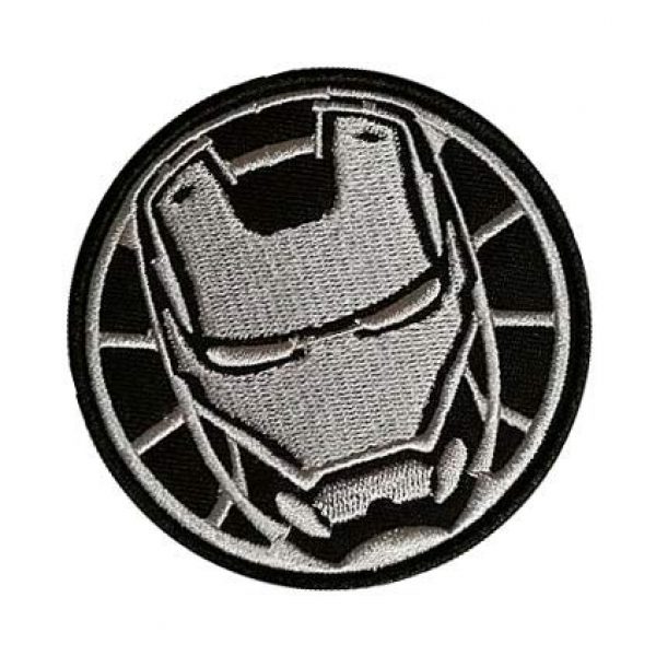 Embroidery Patch Airsoft Morale Patch 2 Marvel Avengers Iron Man Military Hook Loop Tactics Morale Embroidered Patch (color2)