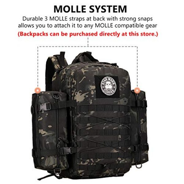 Protector Plus Tactical Pouch 3 Protector Plus Tactical MOLLE Pouch Military Multi-Purpose Increment Attachment Bag Messenger Utility Gadget Gear Medical Pack Tool Pocket EDC Belt Purse (Patch Included)