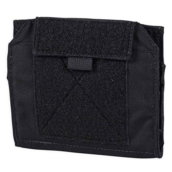 Chase Tactical Tactical Pouch 1 Chase Tactical Folding Admin MOLLE Pouch - Lightweight, Zipper Mesh Pocket - 2 Internal Pen Slots - Large Velcro Area - for Military, Law Enforcement, Medical, Combat Training - Unisex