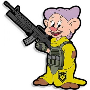 PatchOps Airsoft Morale Patch 1 PatchOps Parody Dwarf Squad Dopey PVC Tactical Morale Patch