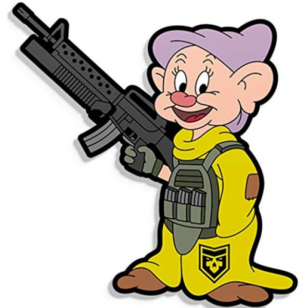 PatchOps Airsoft Morale Patch 1 PatchOps Parody Dwarf Squad Dopey PVC Tactical Morale Patch