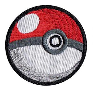 Tactical Patch Works Airsoft Morale Patch 1 Pokeman Poke Ball Ash Pikachu Inspired Art White Patch