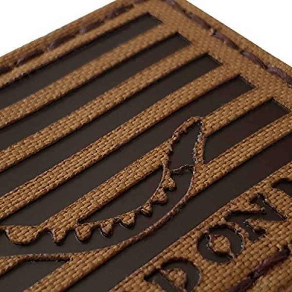 Tactical Freaky Airsoft Morale Patch 4 Coyote Brown Tan Infrared IR US First Navy Jack Dont Tread On Me DTOM Flag 3.5x2 Tactical Morale Touch Fastener Patch