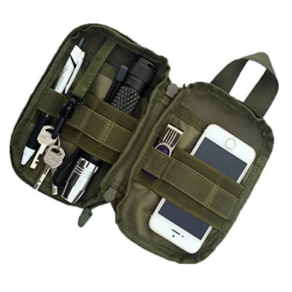 partstock Tactical Pouch 6 EDC Compact Pocket Organizer Pouch - Mini Waist Bag Pouch - Multi-Purpose Tactical MOLLE EDC Pouch, for Cell Phone, Accessories.