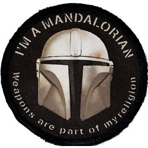 RedheadedTshirts Airsoft Morale Patch 1 Weapons are A Part of My Religion Mandalorian Morale Patch.