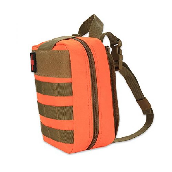 Dioche Tactical Pouch 5 Dioche Outdoor Survival Military First Aid Bag Climbing Emergency Medical Pouch Pack(Orange)
