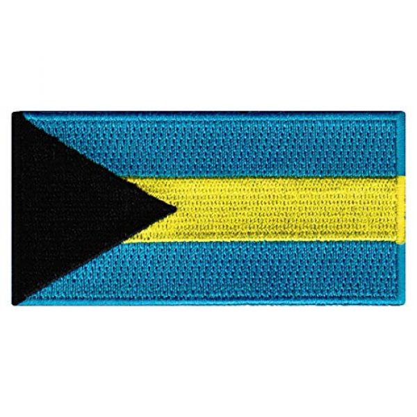 Cypress Collectibles Embroidered Patches Airsoft Morale Patch 1 Bahamas Flag Embroidered Patch Bahamian Islands Iron-On National Emblem