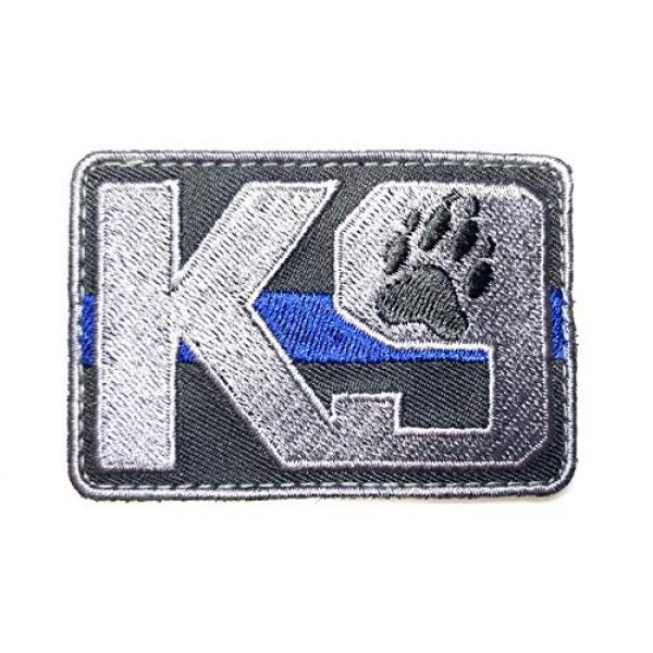 PakedDeals Airsoft Morale Patch 1 PakedDeals Thin Blue Line K9 Morale Patch Hook & Loop Police Bag Tac Vest