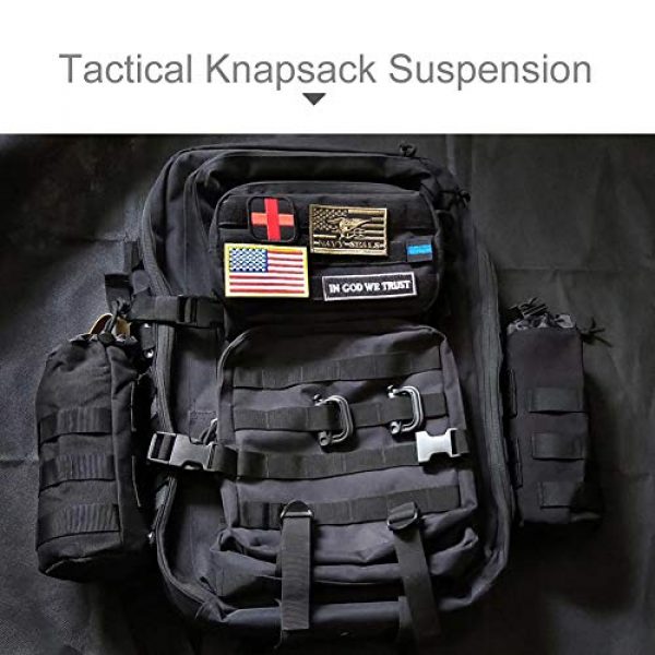 R.SASR Tactical Pouch 7 Upgraded Sports Water Bottles Pouch Bag, Tactical Drawstring Molle Water Bottle Holder Tactical Pouches, Travel Mesh Water Bottle Bag Tactical Hydration Carrier
