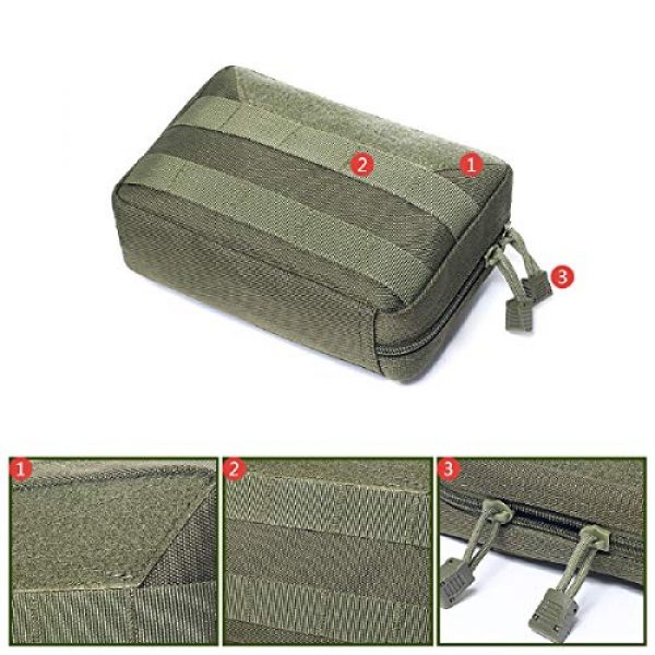 Azarxis Tactical Pouch 3 Azarxis Tactical MOLLE Rip-Away EMT Medical First Aid IFAK Blowout Pouch Trauma Bag