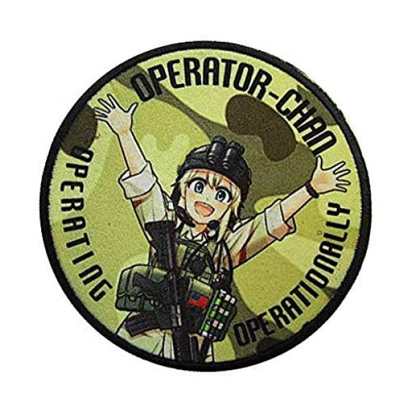 Fine Print Patch Airsoft Morale Patch 3 Girls' Frontline Operator Chan Military Hook Loop Tactics Morale Patch