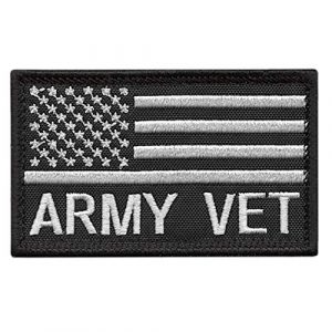LEGEEON Airsoft Morale Patch 1 LEGEEON USA American Flag Army Veteran Vet 2x3.25 Morale Tactical Hook-and-Loop Patch