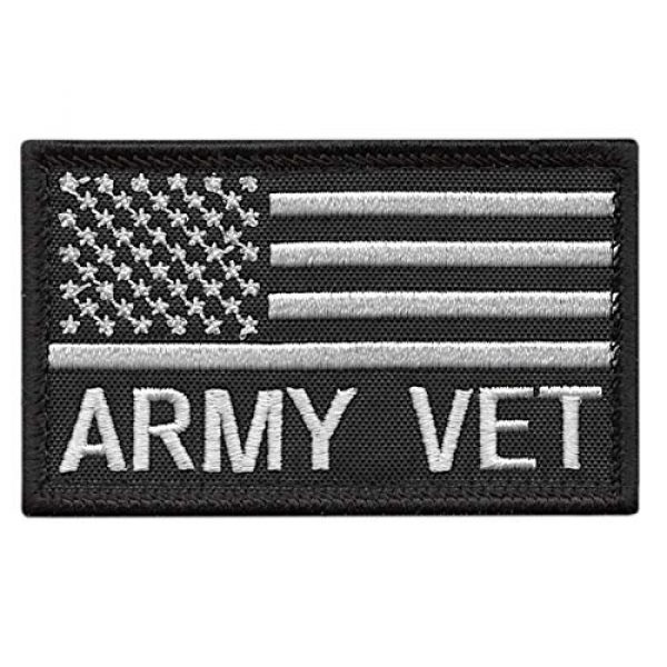 LEGEEON Airsoft Morale Patch 1 LEGEEON USA American Flag Army Veteran Vet 2x3.25 Morale Tactical Hook-and-Loop Patch