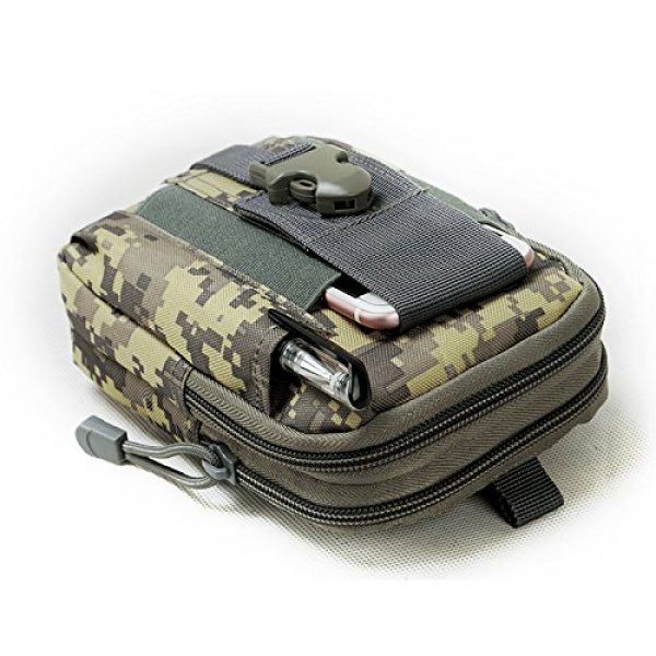 PXDREAM Tactical Pouch 5 PXDREAM Tactical Molle Pouch Utility Gadget EDC Pouch Waist Bag Belt Waist Pack Cellphone Holster