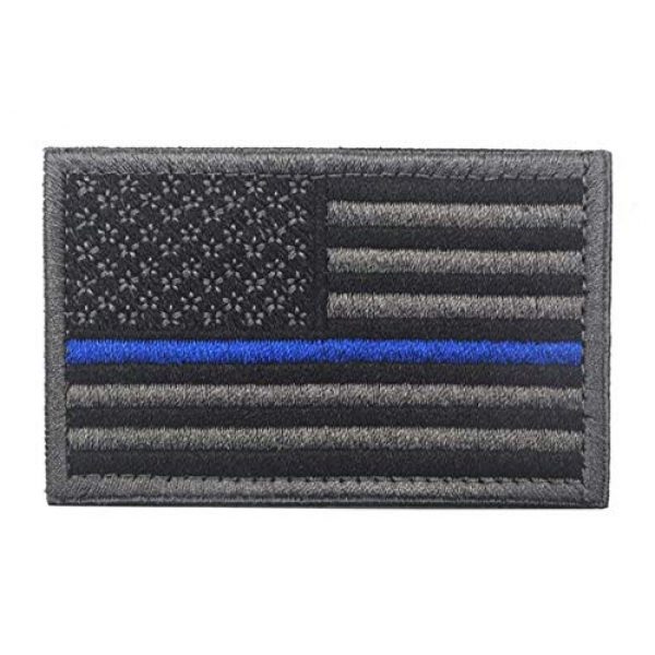Tactical Embroidery Patch Airsoft Morale Patch 1 USA Flag Tactical Embroidery Patch Hook & Loop Morale Patch Military Patch for Clothing Accessory Backpack Armband