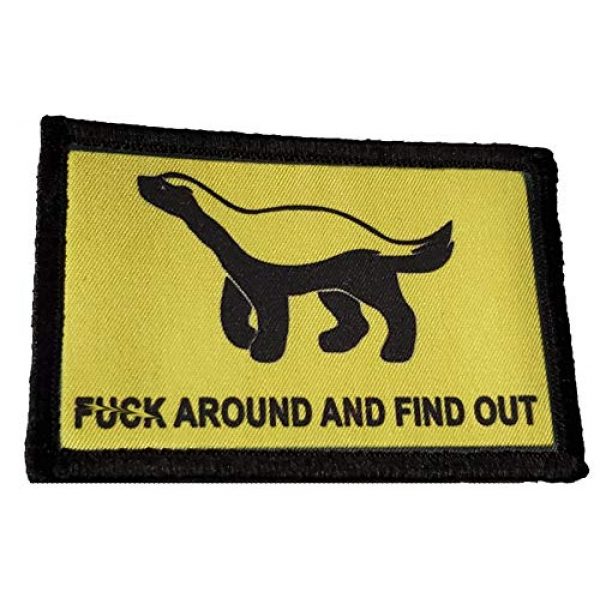 RedheadedTshirts Airsoft Morale Patch 1 Honey Badger F-ck Around and Find Out Morale Patch. 2x3" Hook Patch. Redhaededtshirts Made in The USA