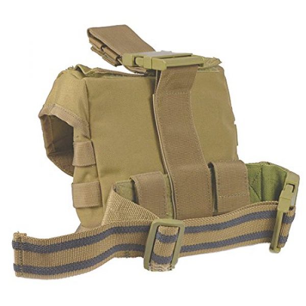 Ultimate Arms Gear Tactical Pouch 4 Ultimate Arms Gear Tactical Tan Utility Multi Purpose MOLLE Dump Ammo Ammunition Magazine Stripper Clips Pouch Drop Leg & Belt Adjustments Universal Rifle Shotgun Pistol Gun