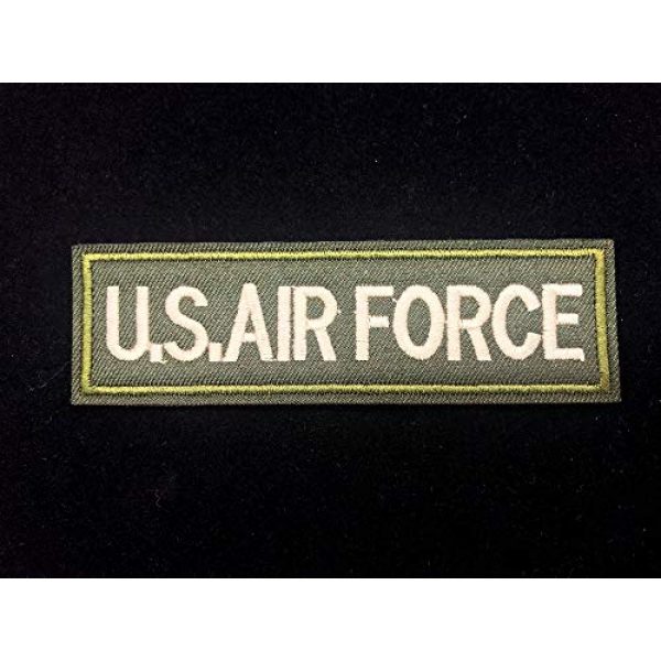 Little lane lace Airsoft Morale Patch 1 1 Pieces Tactical USA Airforce Letter Patch (Olive)