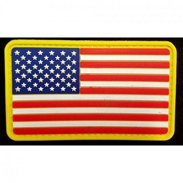 DDT VETERAN OWNED AND OPERATED Airsoft Morale Patch 1 DDT US Flag PVC Morale Patch