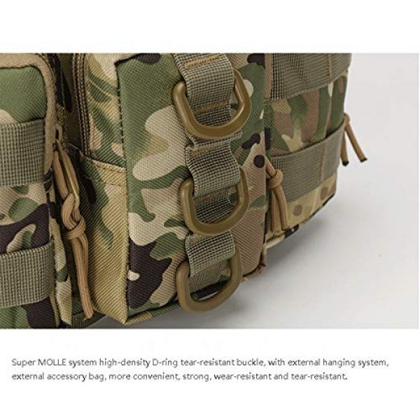LGL Tactical Pouch 7 Tactical Sling Bag Tactical Belt Bag - Tactical Waterproof Men Waist Pack Hiking nylon Waist Bag Outdoor Army Military Hunting Sports Climbing Camping Waist Pockets Tool Pouch Bag Mini Utility Pouch