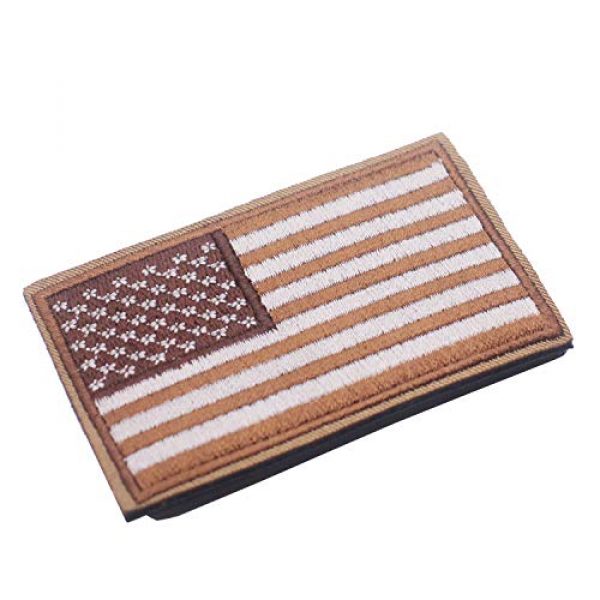 DATOUWEN ACCESSARY Airsoft Morale Patch 2 ZHDTW Tactical Morale US Flag Embroidered Patches with Hook and Loop (DT-029)