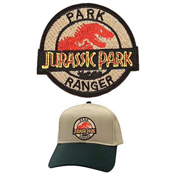 Jacknb Airsoft Morale Patch 4 Dinosaur Iron on Patches Jurassic Park Tactical Embroidered Applique Patches Badge Morale Decoration Sew on Patches for Jacket Jeans Backpacks Hat Clothing (15 Pcs)