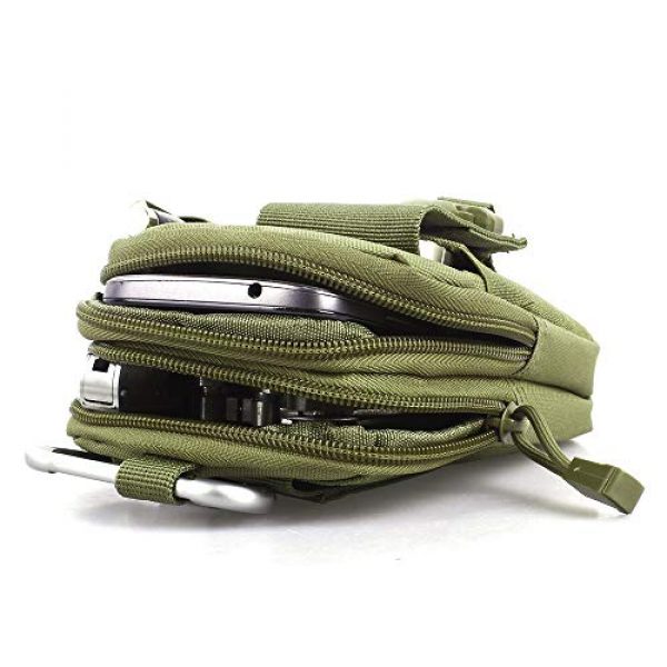 Goodforalllilewen Tactical Pouch 5 Goodforalllilewen Tactical Waist Pack,Molle Pouch with Zipper,Pouch for Belt,Fanny Pack Pocket for Sports Travel Hiking Running Cycling Camping,Backpack Accessories Adjustable for Men and Women