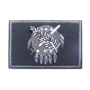 Tactical Embroidery Patch Airsoft Morale Patch 1 State Flag of Oklahoma Embroidery Patch Military Tactical Morale Patch Badges Emblem Applique Hook Patches for Clothes Backpack Accessories