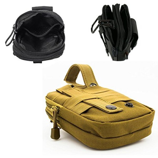 AOCK Tactical Pouch 5 AOCK Multi-Purpose Poly Tool Holder EDC Pouch Camo Bag Military 1000D Nylon Utility Tactical Waist Pack Camping Hiking Pouch
