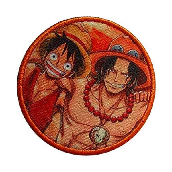 Fine Print Patch Airsoft Morale Patch 3 One Piece Luffy Hook Loop Tactics Morale Printed Patch