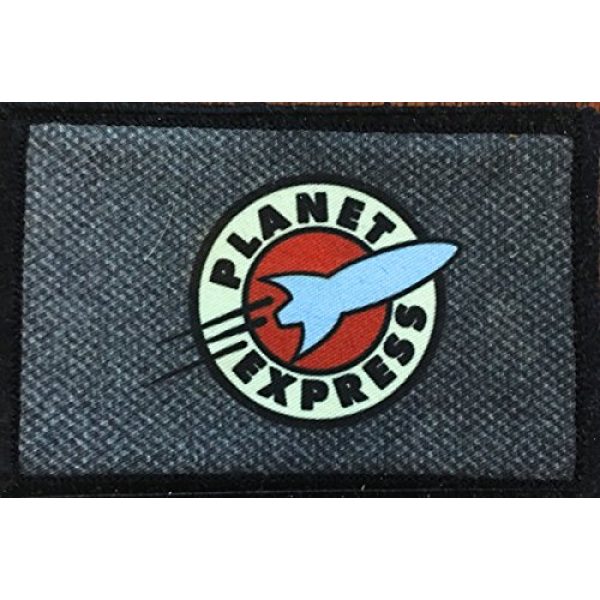 RedheadedTshirts Airsoft Morale Patch 1 Futurama Planet Express Morale Funny Military Tactical Hook and Loop Patch. Made in The USA!