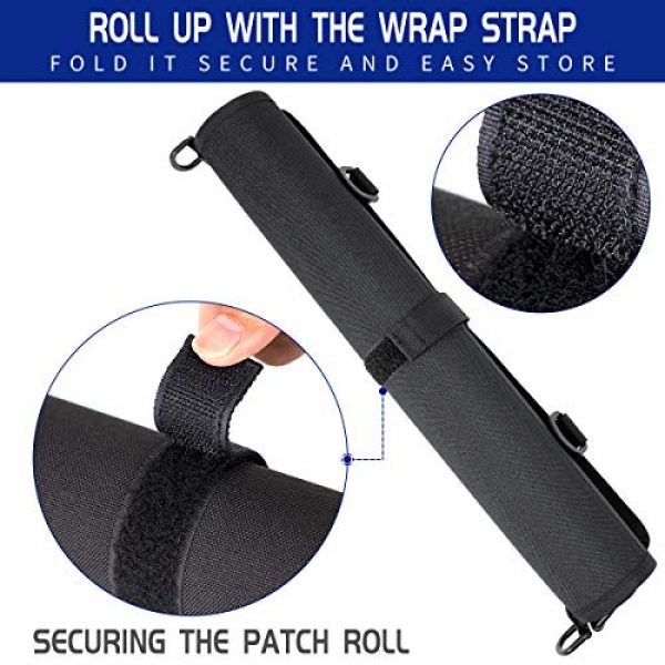 IronSeals Airsoft Morale Patch 4 IronSeals Morale Patch Panel, Tactical Board Patch Organizer Holder - Loop Surface, Steel Ring, D-Hook and Flag Patch