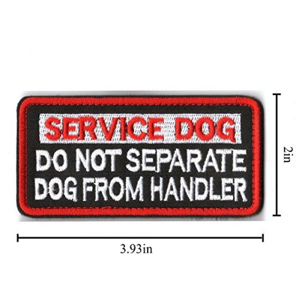 WZT Airsoft Morale Patch 6 WZT 6 Pieces Service Dog Working Do Not Touch Military Tactical Morale Badge Hook & Loop Fastener Patch