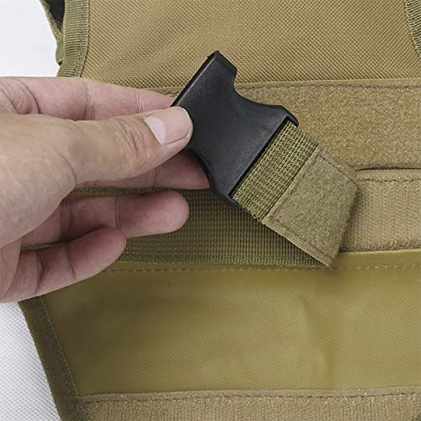 Tourbon Sporting Tactical Pouch 4 Hunting Tactical Hunting Camping Waist Bag Drop Leg Bag - Sand