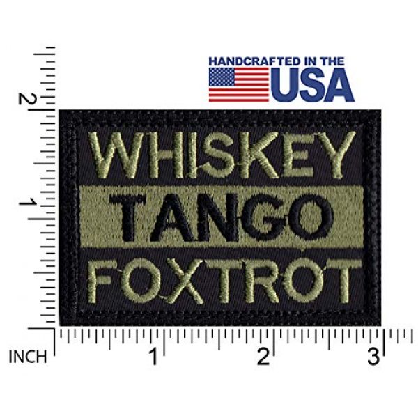 Tactical Patch Works Airsoft Morale Patch 2 WTF Whiskey Tango Foxtrot Patch