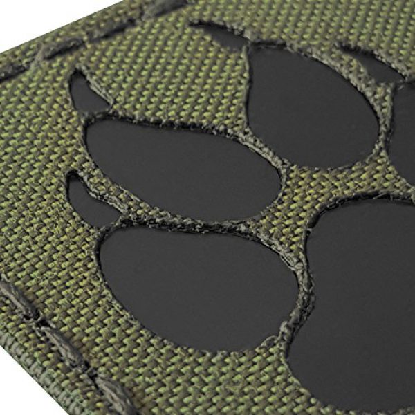 Tactical Freaky Airsoft Morale Patch 5 Olive Drab OD Green Infrared IR K9 Dog Handler Paw K-9 2x2 Tactical Morale Fastener Patch