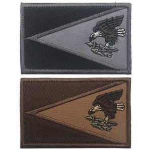 Tactical Embroidery Patch Airsoft Morale Patch 1 American Samoa Flag Tactical Embroidery Patch Hook & Loop Morale Patch Military Patch for Clothing Accessory Backpack Armband (2pcs)