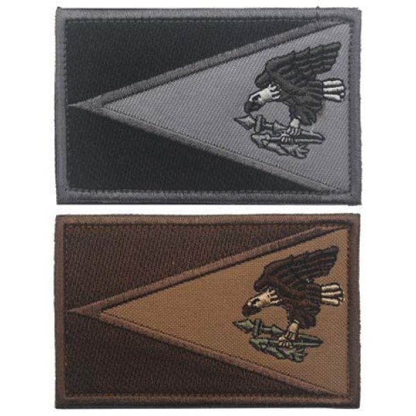 Tactical Embroidery Patch Airsoft Morale Patch 1 American Samoa Flag Tactical Embroidery Patch Hook & Loop Morale Patch Military Patch for Clothing Accessory Backpack Armband (2pcs)