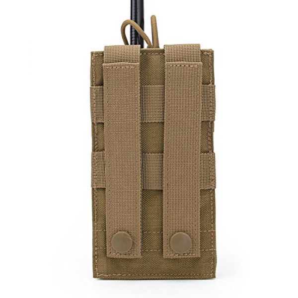 QJang Tactical Pouch 4 QJang Drawstring Water Bottle Pouch Holster Tactical Radio Holder Carrier Sports Pistol Magazine Case for Hunting Fishing Climbing