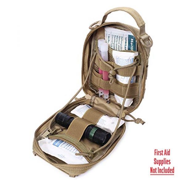 LIVANS Tactical Pouch 3 LIVANS Tactical Molle EMT Pouch, First Aid IFAK MOLLE Pouch Medical Utility Bag Medical Trauma Bag Emergency Pouches for Travel, Car, Camping Include Red-Cross Patch